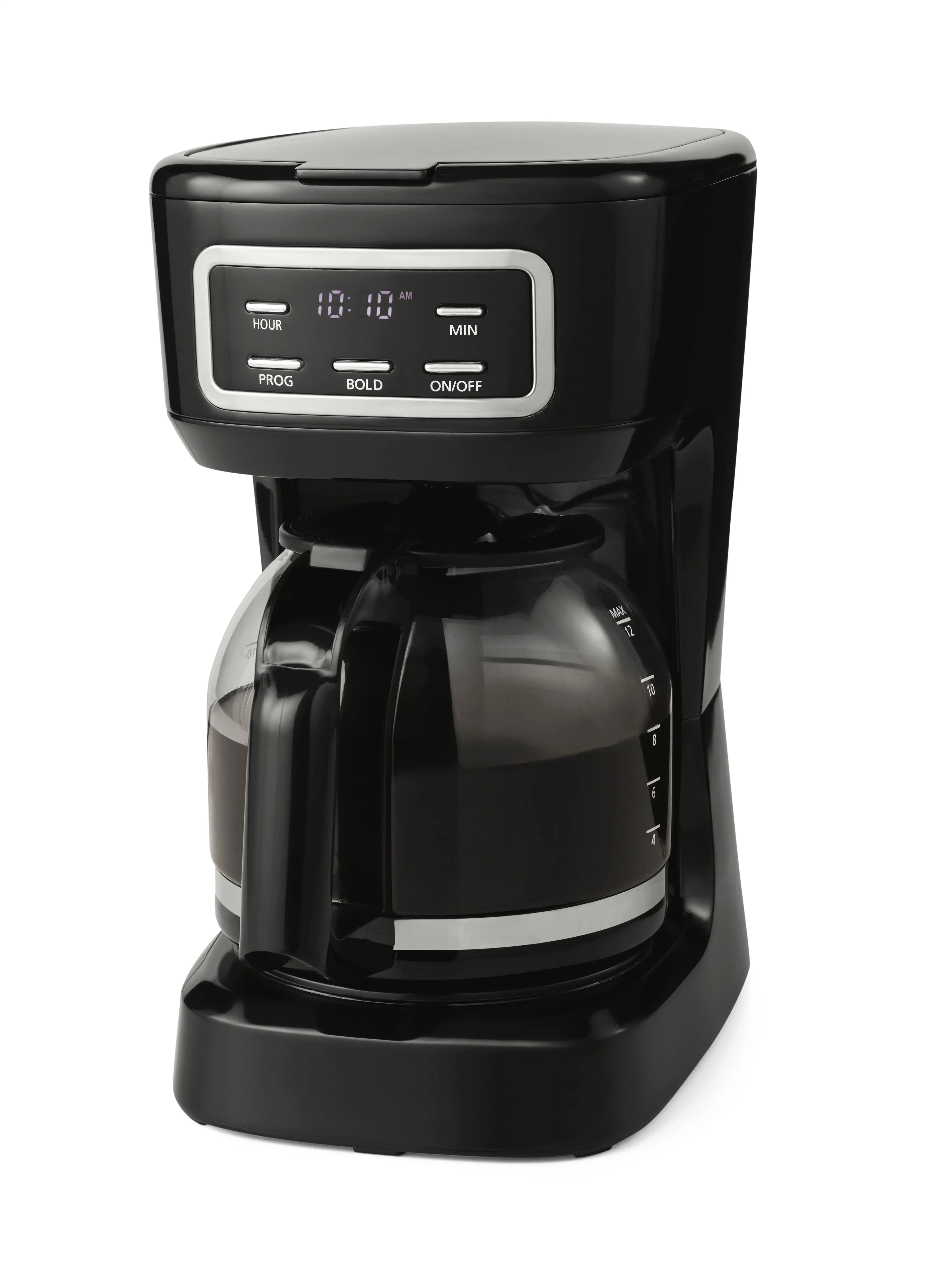 

Black 12-Cup Programmable Coffee Maker, 1.8 Liter Capacity, New