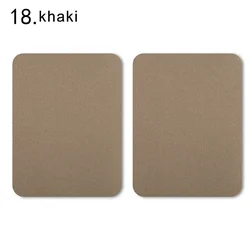 Set of 4 Multi-Colored Iron-On Fabric Patches for Clothing Repair and Decoration (18 khaki 4Pcs)