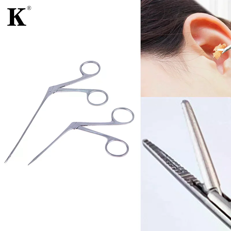 Ear Nose Cleaner Pliers Pick Endoscope Earwax Remover Micro Alligator Crocodile Veterinary Forceps Tweezer Otoscope Tool_voghion.com