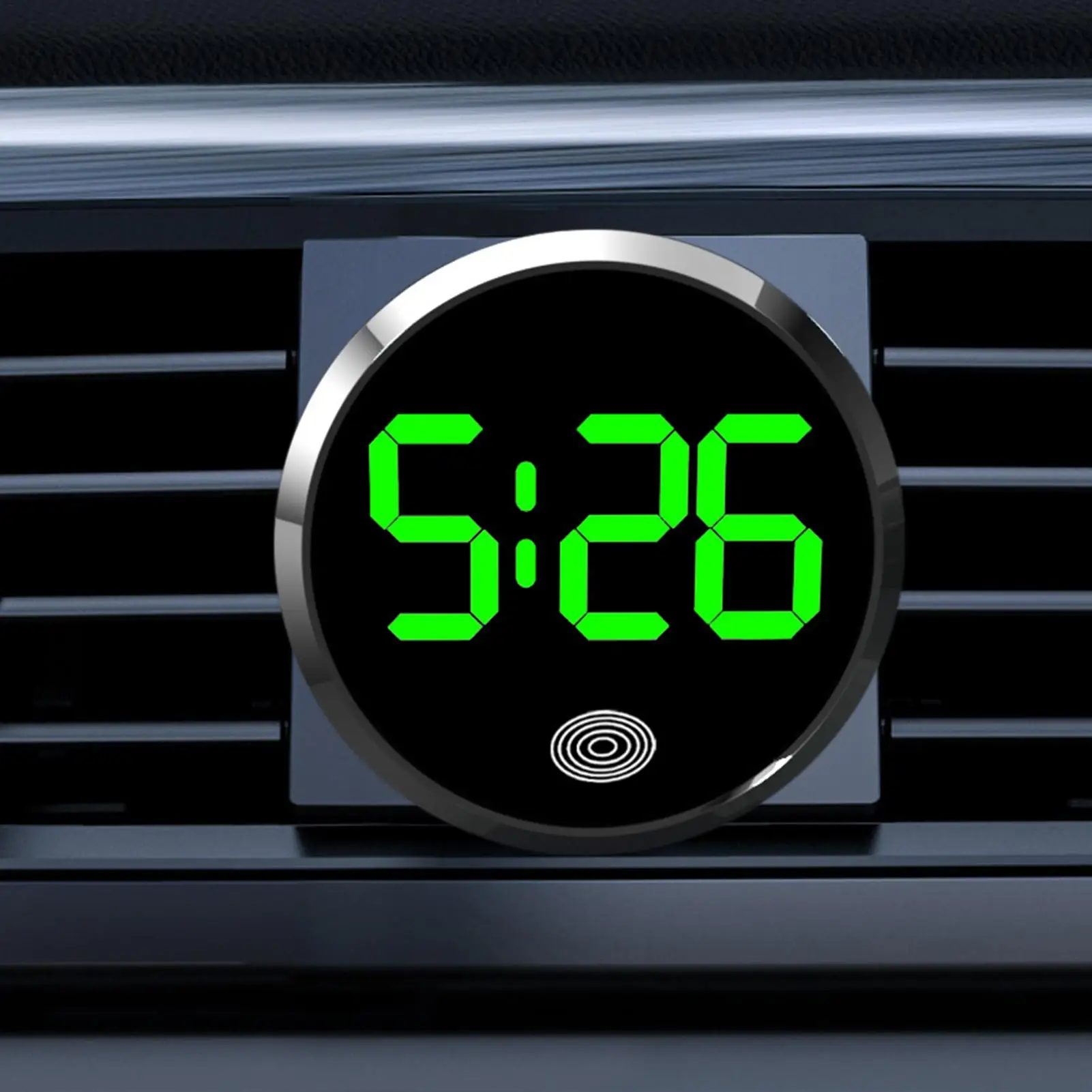 Orologio da cruscotto con controllo touch a LED per auto alla moda con luce display a LED per frigorifero, veicolo da viaggio in classe RV