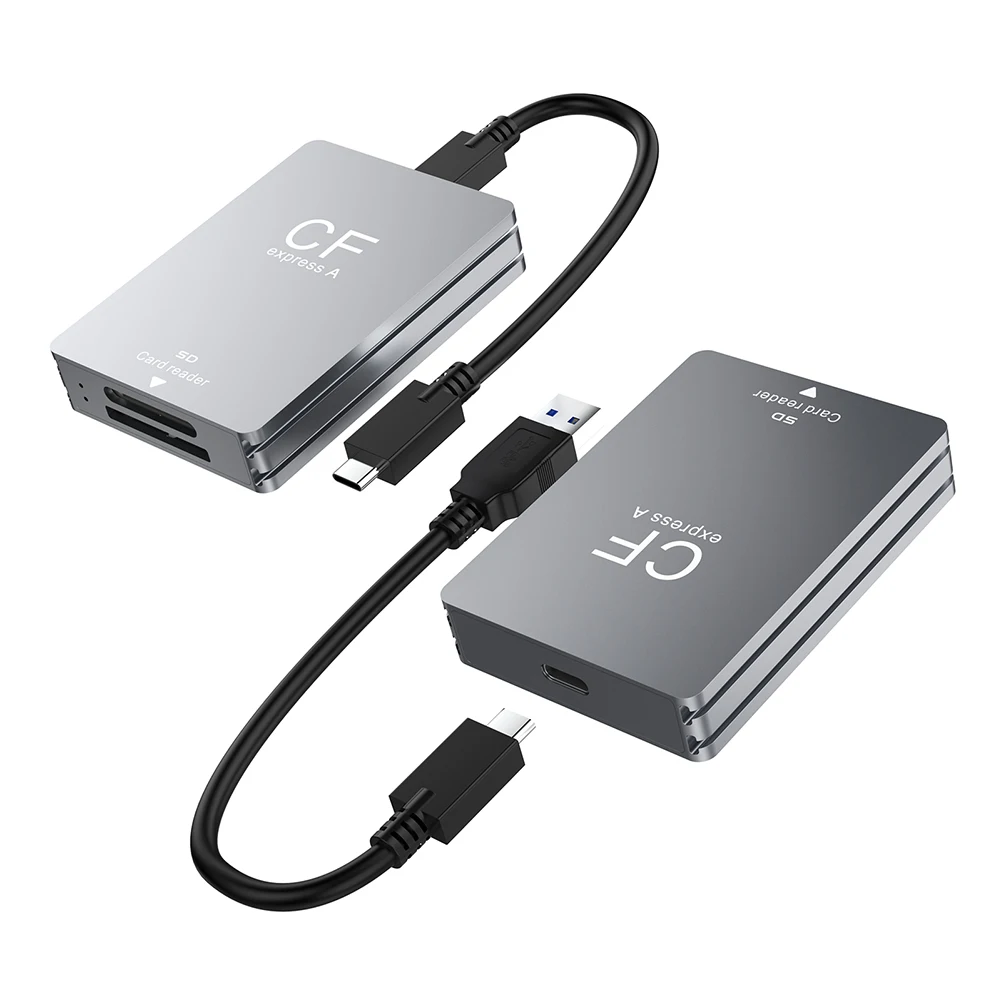 2 in 1 CFexpress A 타입 SD 카드 리더, 카드 리더 어댑터, SLR용 USB 3.2, 10Gbps