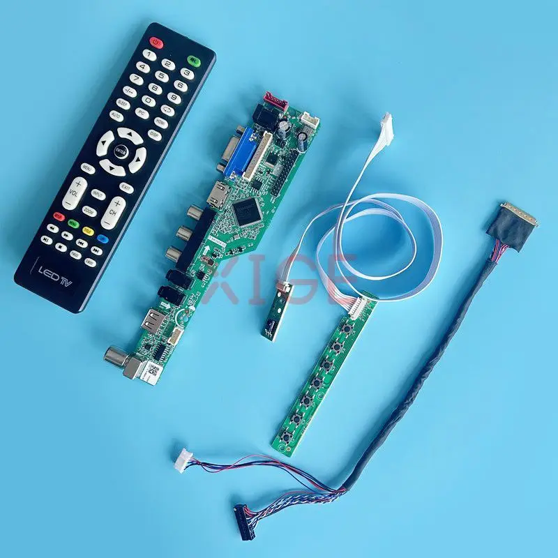 

For B156XW02 B156XW03 B156XW04 LCD Controller Driver Board LVDS 40Pin 1366*768 Kit VGA+HDMI+AV+USB 15.6" Laptop Screen Analog TV