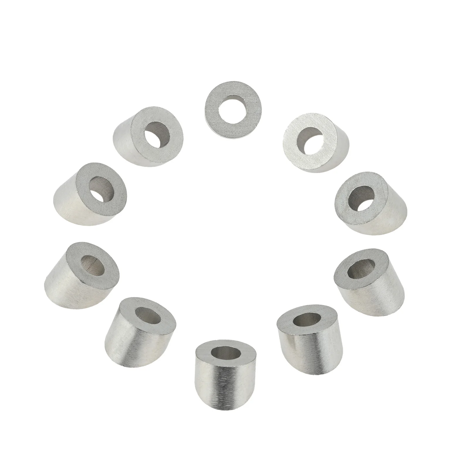 Marine Grade Ângulo Chanfrado Arruela Deck Cabo Railing Kit 30 Graus 6.6 mm a 16 10 Pcs Aço Inoxidável