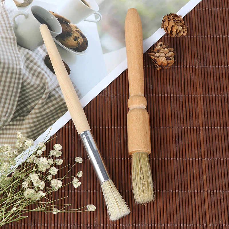 

Coffee Grinder Cleaning Brush Wood Handle Natural Bristles Wood Dusting Brush Keep Machine Fresh Using This Stiff Bristle Brush