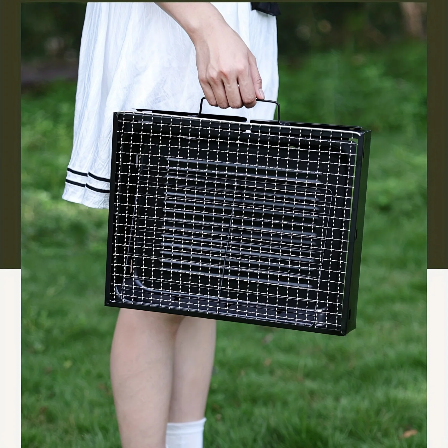 شواية باربكيو قابلة للطي للاستخدام الخارجي، شواية...