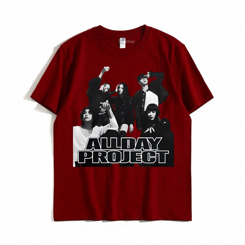 ALLDAY PROJECT Tour T-shirt Graphic Printing 100%Cotton Casual