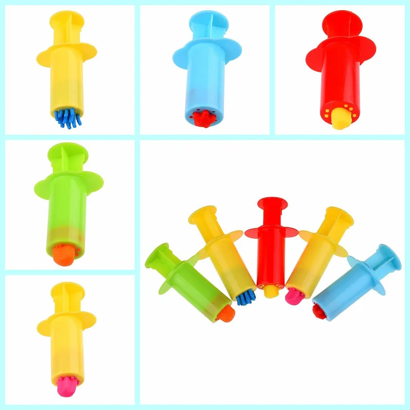 Dough Extruders Plasticine Molds Children DIY Handcraft Toys Accessories Multiple Shapes Model Play Dough Tools Kit Kids Gifts — view 4
