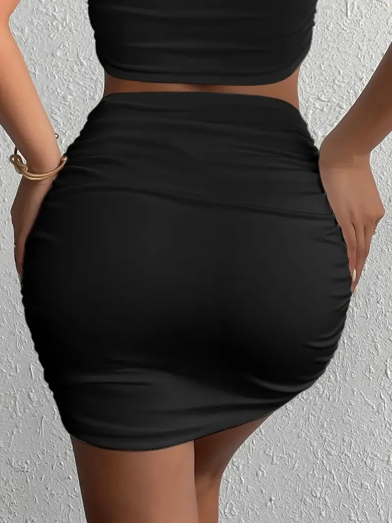 Damen Sommer 2026 Sexy Bodycon Rock – Figurbetonter Kurzer Bleistiftrock, Y2K Clubwear Minirock – Detail 11