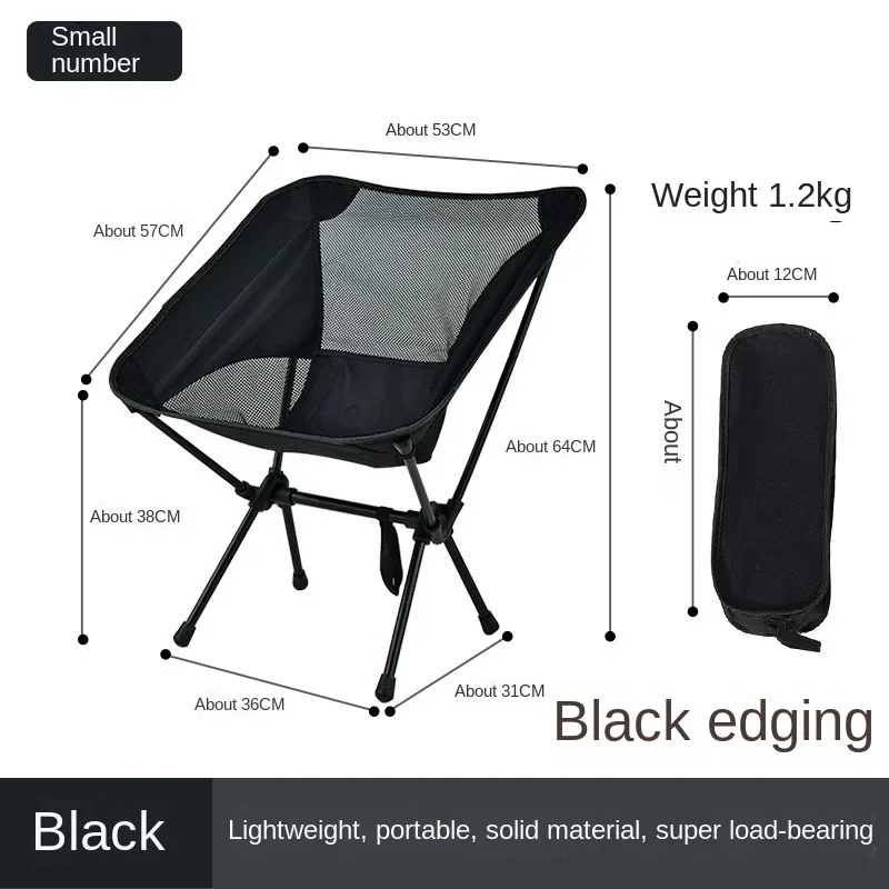 Description Picture 6 of itemPink Squirrel Camping Moon Chair High Back Ultralight Folding Chair Portable 90Kg Load Chairs Outdoor Fishing Chair