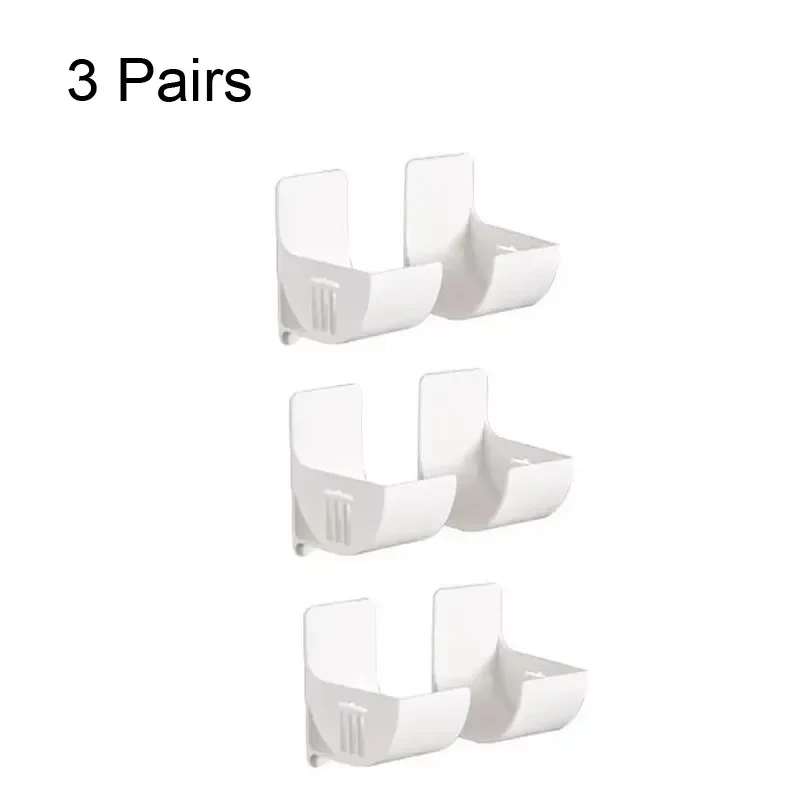 2/4/6pcs Non Perforated Storage Rack, Cling Film, Garbage Bag, Cabinet Storage Rack, Refrigerator Side Storage Rack