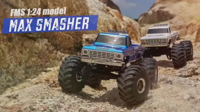 FMS RC Car 1:24 Max Smasher V2 FCX24 4WD RTR Crawler Climbing 