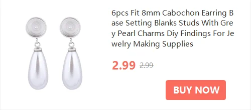 10pcs Moon Charm Earring Base Blanks Fit 10mm 12mm Cabochon Earrings Bezel Setting Trays Diy Jewerly Accessories