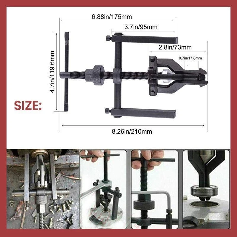 3-Backen-Innenlager-Abzieher Auto Carbon Stahl Zahnrad abzieher