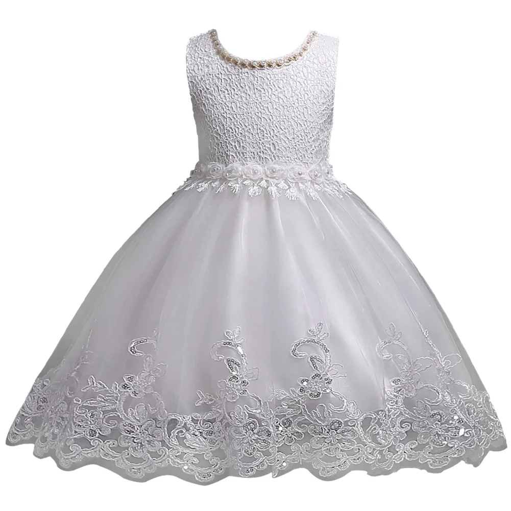 Lovely Lace Appliques Flower Girl Dresses Kids Evening Gowns for Wedding First Communion Dresses 2-10Yrs Flower Girl Dresses,Floral Appliqu&eacute; Dress