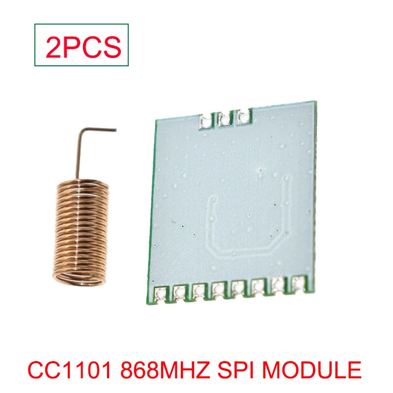 GWS 무선 모듈 초저전력 RF 통신 리시버 및 송신기 SPI IOT, 868MHz CC1101, 안테나 2 개 포함, 2 개