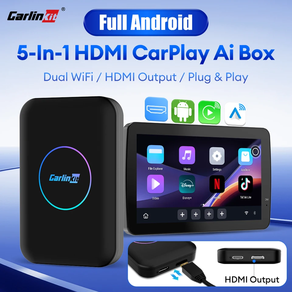 2025 CarlinKit Full Android Ai Box Wireless CarPlay &Android Auto