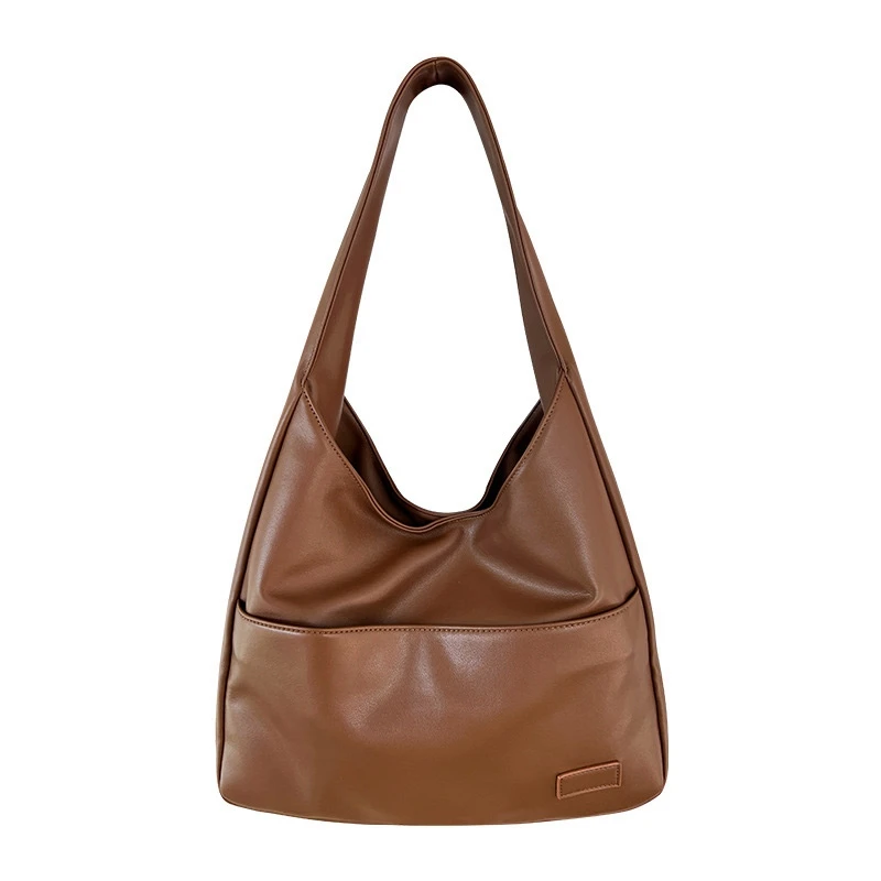 Large capacity bag for women's 2023 autumn/winter retro new leisure commuting college student class shoulder bag tote bag trend