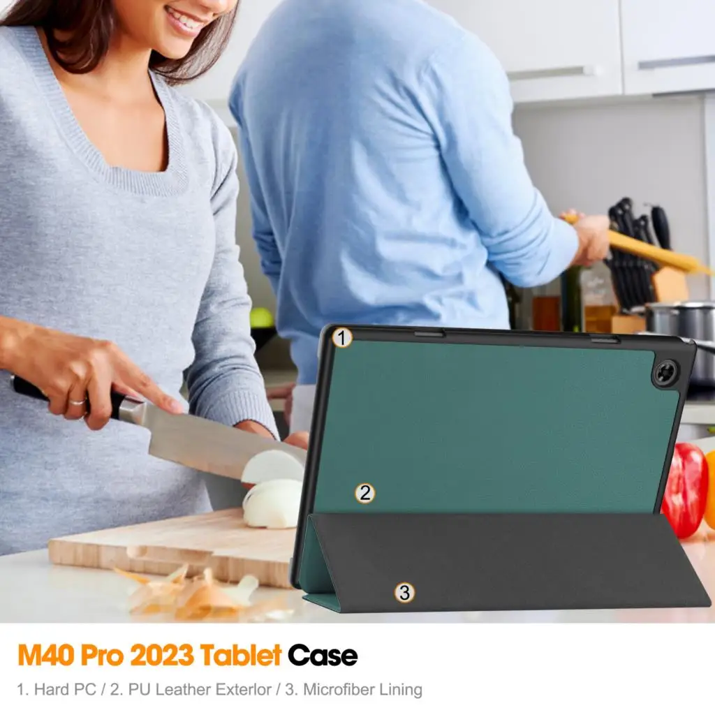 Flip Stand Smart Folio Tablet Cover para Crianças Capa para Teclast M40 Pro Plus P30s P40hd T50 - Imagem 5