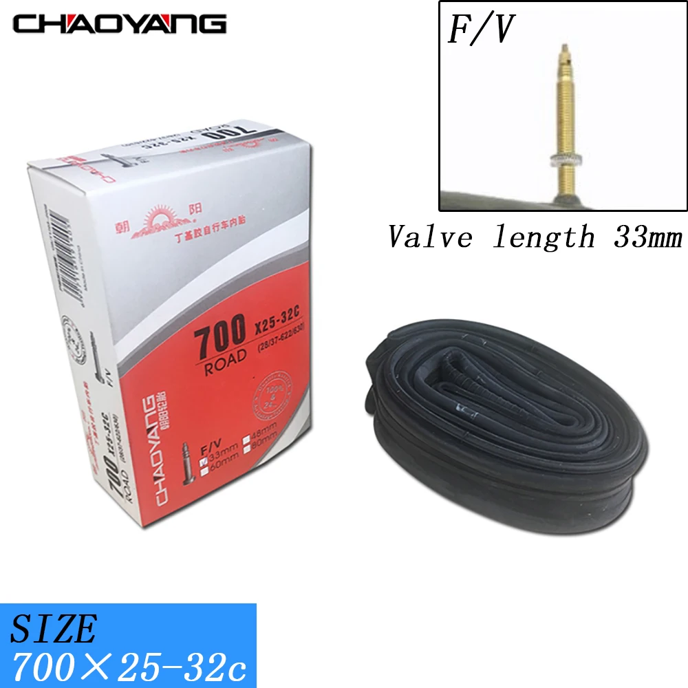 Chambre air velo schwalbe à 700x18-28c standard presta 60mm