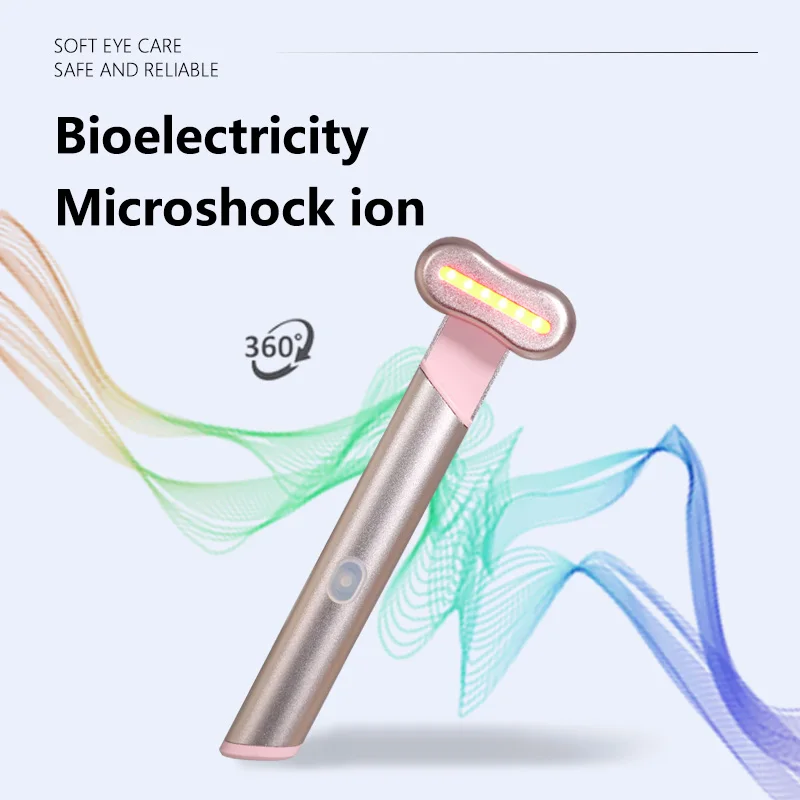 Eye Massager Beauty Eye Massager Device Anti Dark Circle Rechargeable EMS Vibrator Face Lifting Device Skin Care 3-in-1 Function