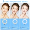 Fosoto FT-21N 21 Inch LED Photography Light Dimmable USB Charge Ring Lamp with Tripod Remote For Makeup Youtube Lighting 6