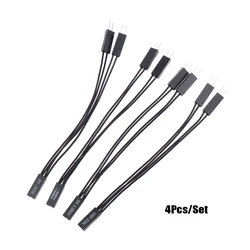 Dual Boot Motherboard Adapter Cable with Power, Reset, HDD LED, and Power LED Functions - 10cm (4Pcs Set)