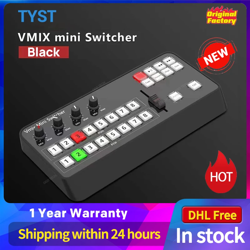Tyst Video Vmix Mini Switcher Control Panel Midi2.0 Video Recording