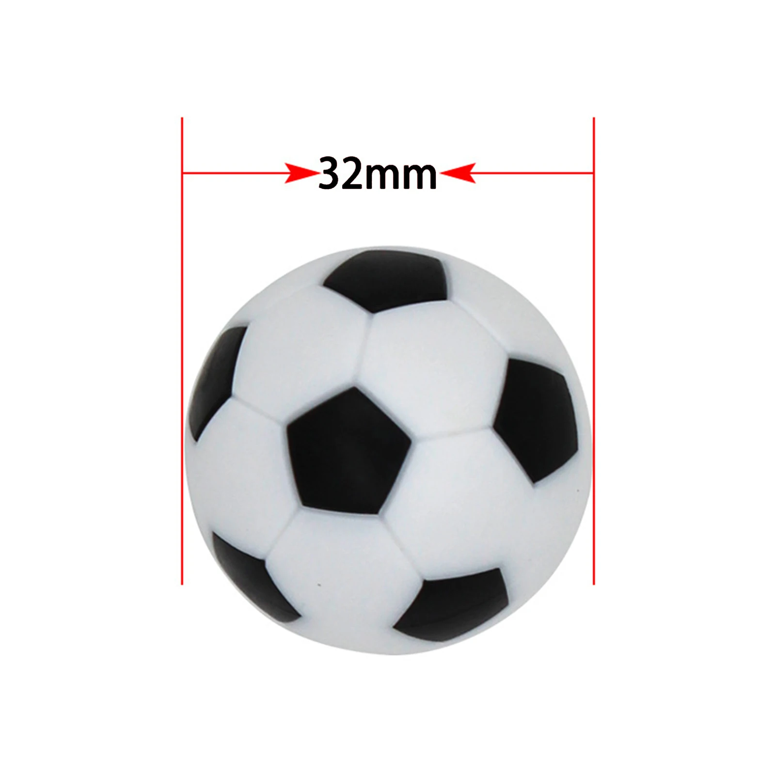 10Pcs Boardgame Football Practical Desktop Game Replacement Balls Fade-less Bright Colors Table Soccer