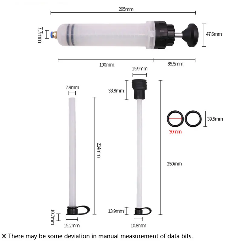 Car Engine Oil Fluid Pump Efficient Vacuum Manual Inhalation Syringe Style Engine Coolant Transfer 500cc/1500cc