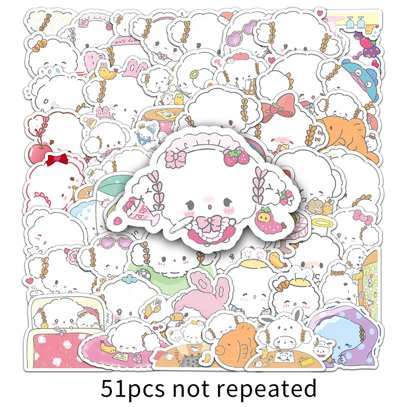 

51 шт., мультяшные стикеры Sanrio в стиле аниме