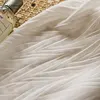 Korean White Tulle Curtains For Living Room Crumpled Sheer Curtain For Bedroom Solid Color Voile Kitchen Drapes Blinds Customs 4