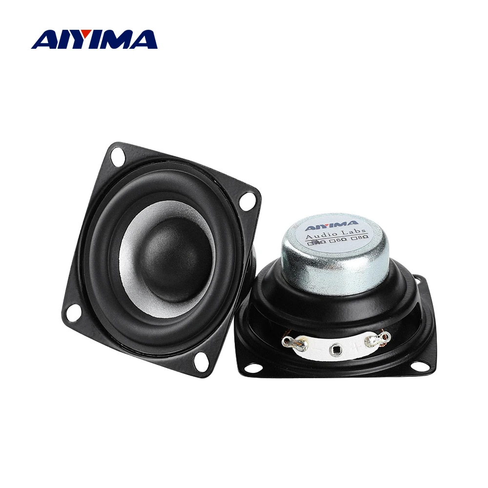 Portable Speakers Audio Speakers 2Pcs 2 Inch Audio Portable Speakers Full Range Speaker 4Ohm 12W DIY Stereo HiFi Horn Loudspeaker Home Theater Accessories