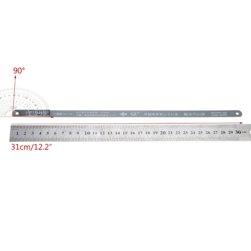 Replacement Hacksaw Metal Cutting Hacksaw Hand with 24 Teeth 300mm/12-inch Length Carbon Steel 6