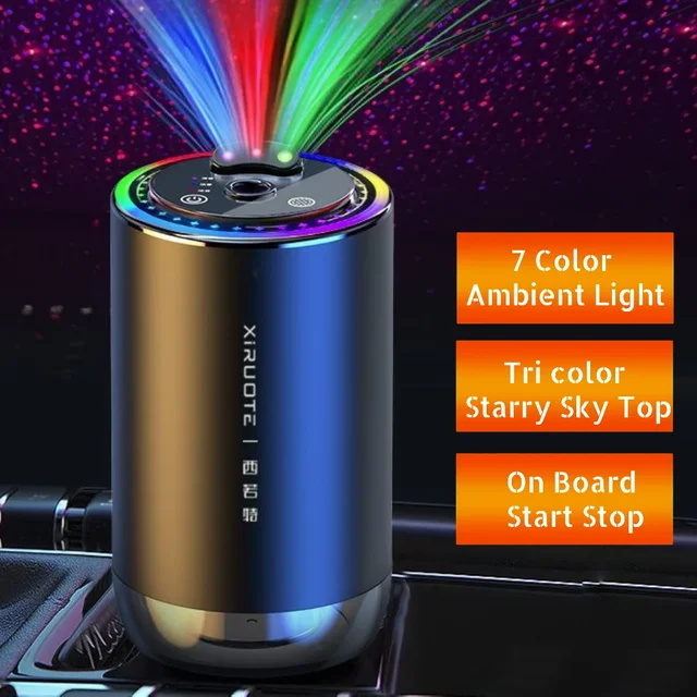 Car Air Freshener 3 Color Essential Oil Fragrance Diffuser Smell Distributor USB Rechargeable Aromatherapy Scent Air Refresher 1
