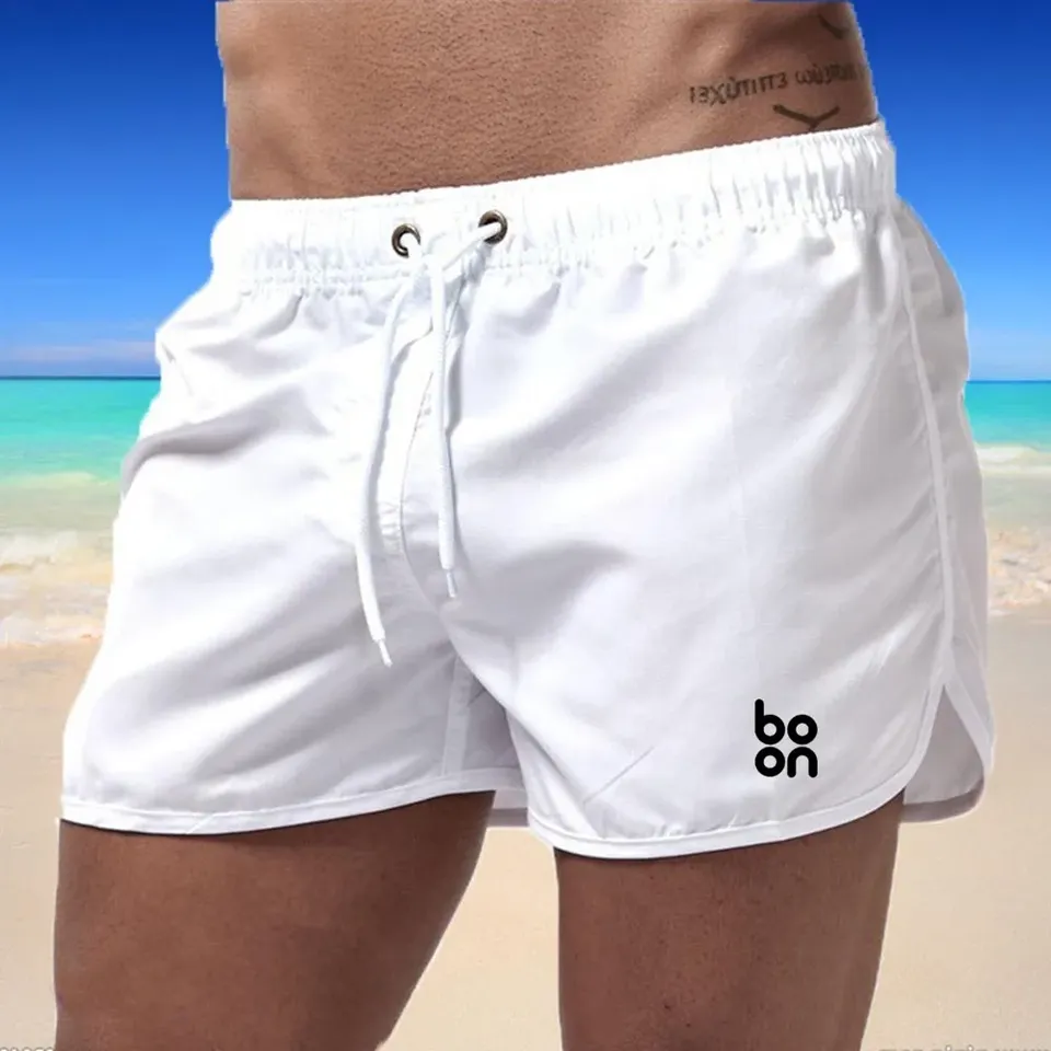 Verão vendas quentes calções de banho dos homens praia shorts solto estilo confortável diário maiô homem ventilar roupas de