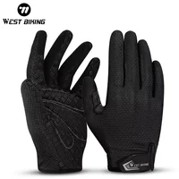 WEST BIKING Summer Cycling Gloves Full Finger MTB Bike Gloves Touch Screen Non Slip Silicone Palm Driving Riding Gloves 1