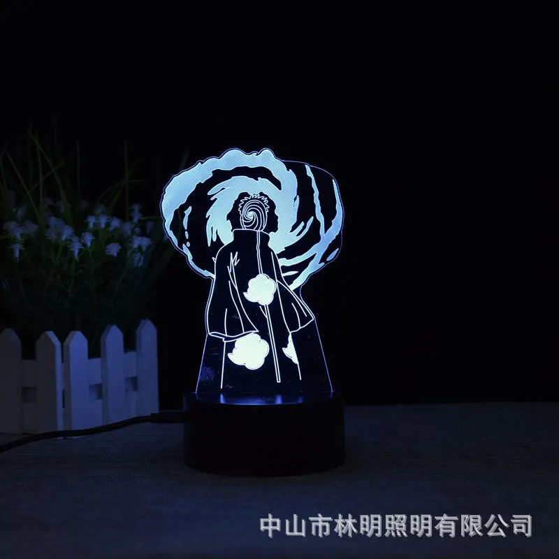 Anime Naruto 3D Night Light Touch Desk Lamp Atmosphere Light Kakashi Uchiha Itachi Modeling Light Children's Toys Birthday Gift nursery night light Night Lights