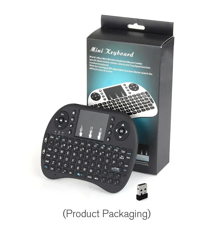 Wireless Keyboard I8 Mini 2.4G Air Mouse Remote Touchpad for Android TV Box PC