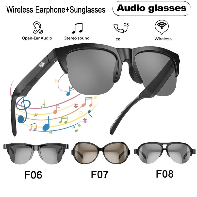 Smart stereo headset occhiali Bluetooth occhiali da sole polarizzati retrò  occhiali da sole Bluetooth da uomo touch control da donna per Xiaomi -  AliExpress