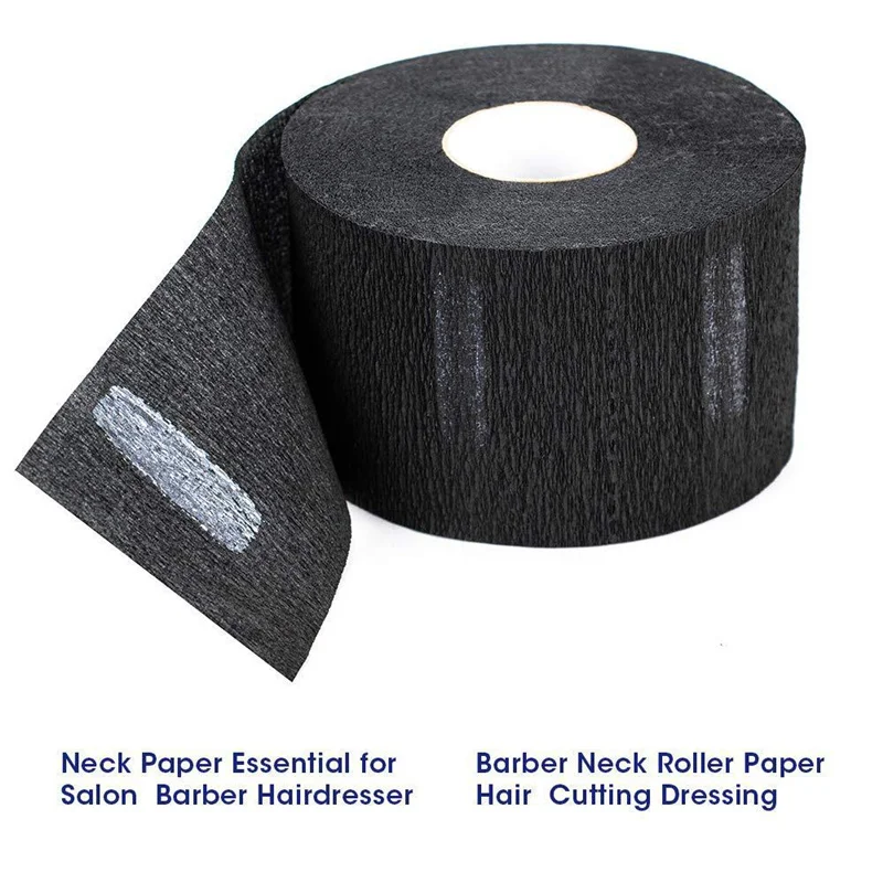 Disposable Stretchy Barber Paper Neck Strips 1 Roll 100 Strips Stretchy Paper Neck Band Protector For Hair Cutting Accessories