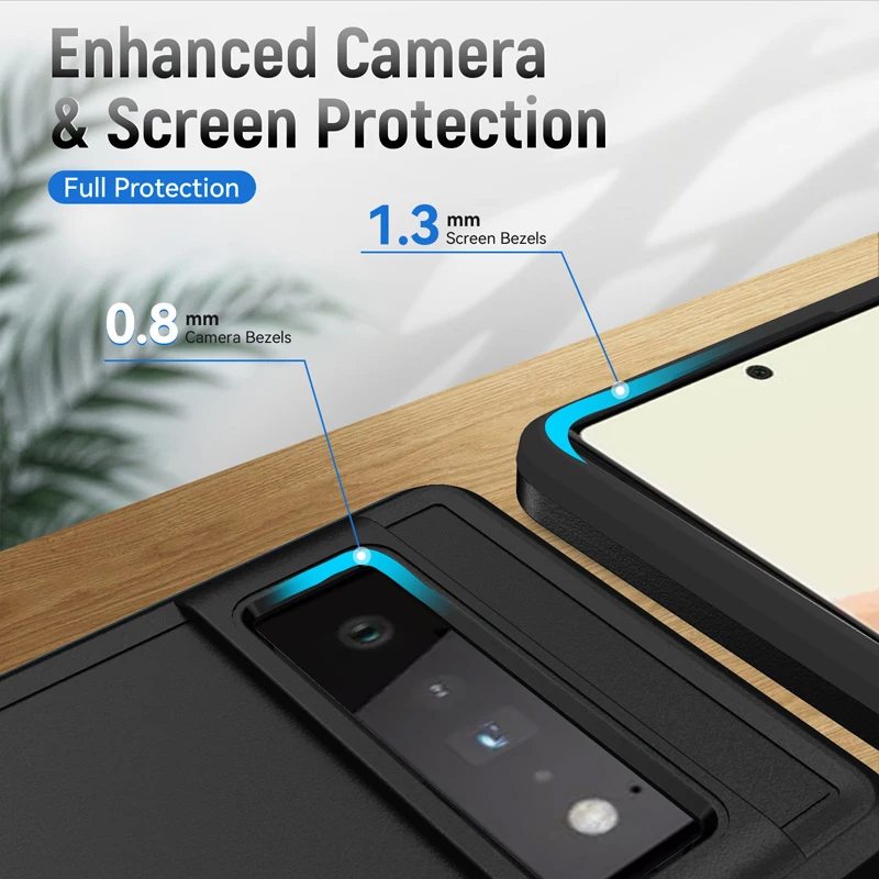Bananq Shockproof Magnetic Case 8 7 Pro Metal Ring Stand Phone Back Cover For Google Pixel 7A 6A_voghion.com