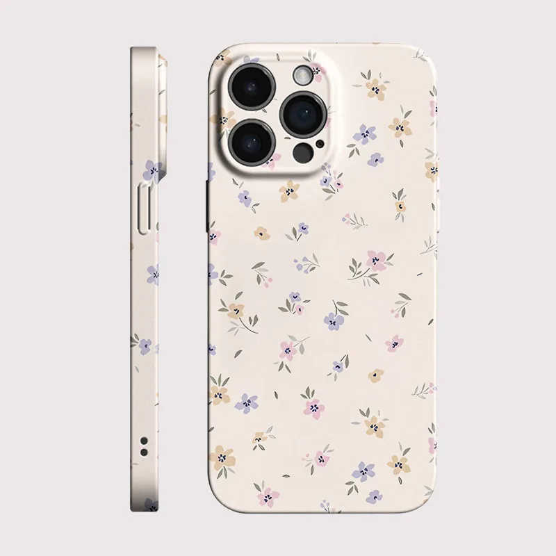 Charming Floral Hard Plastic Phone Case Cover