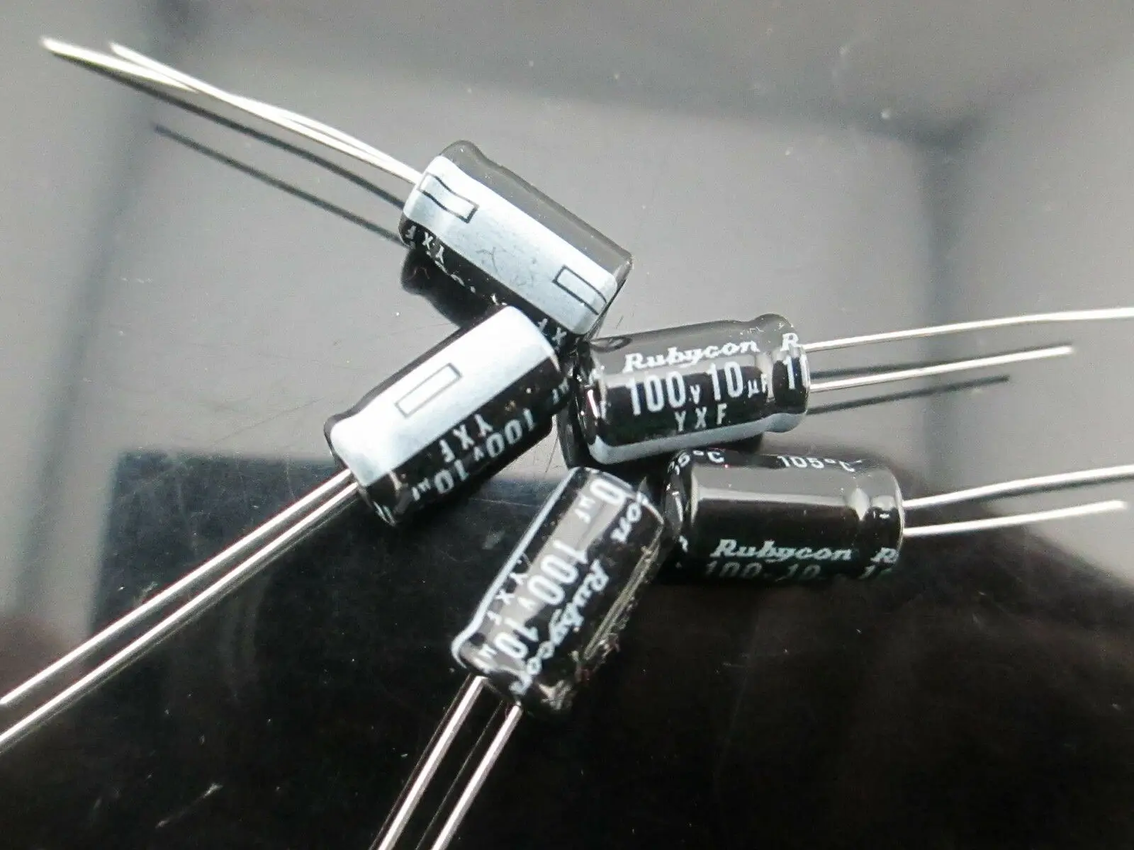

10pcs RUBYCON YXF10uf 100v 10mfd Capacitor high frequency 105C 6.3*11 mm