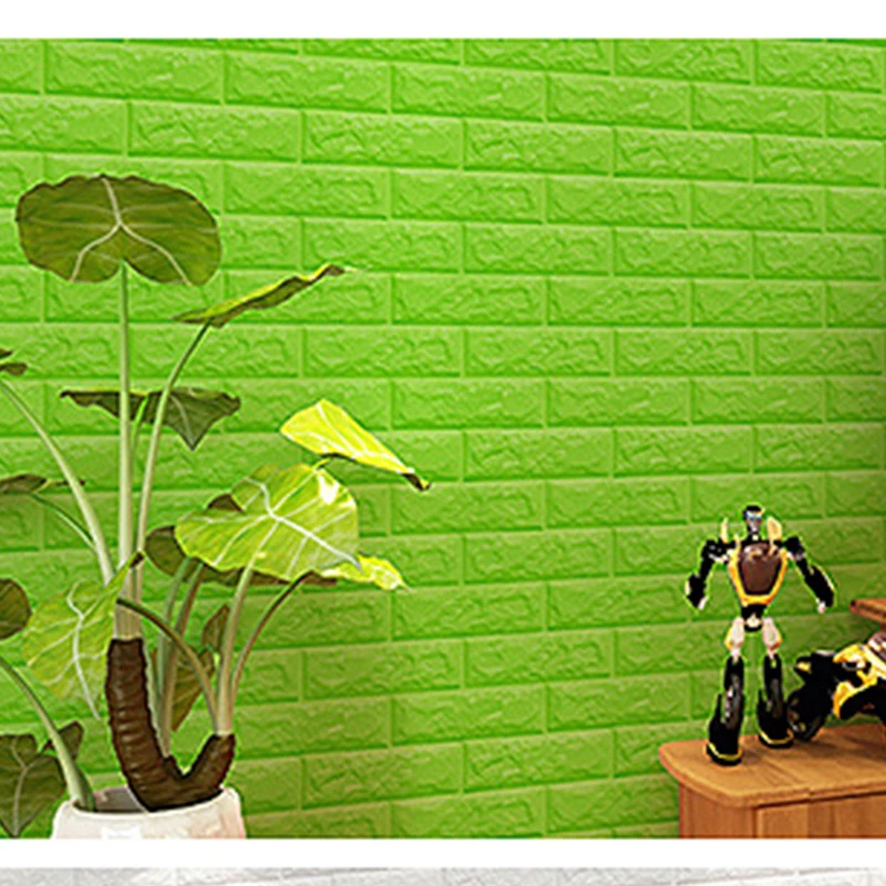 Wall Sticker Multiple Colors Room Decor Brick Pattern Waterproof Living Room Decoration Moisture-proof