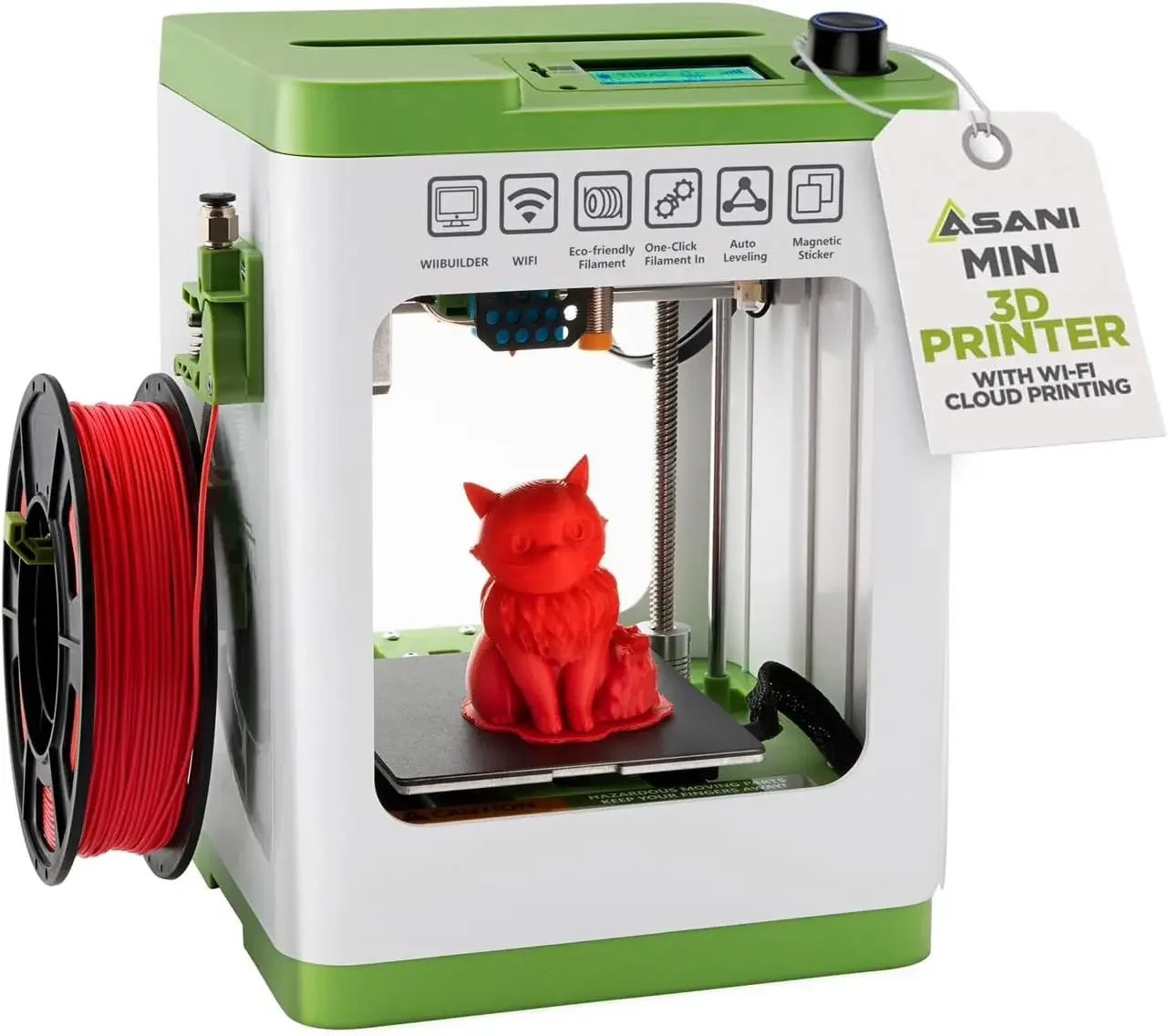 Fully Assembled Mini 3D Printer for Kids and Beginners - Complete Starter Kit with Auto Leveling 3D Printing Machine 1