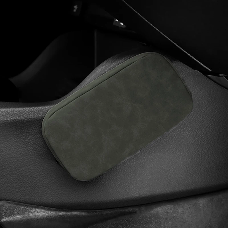 편안한 운전용 차량 무릎 패드 자동차 지지 쿠션 탄성 메모리 폼 스웨이드 다리 패드 도어 팔걸이 팔꿈치 패드 자동차 액세서리