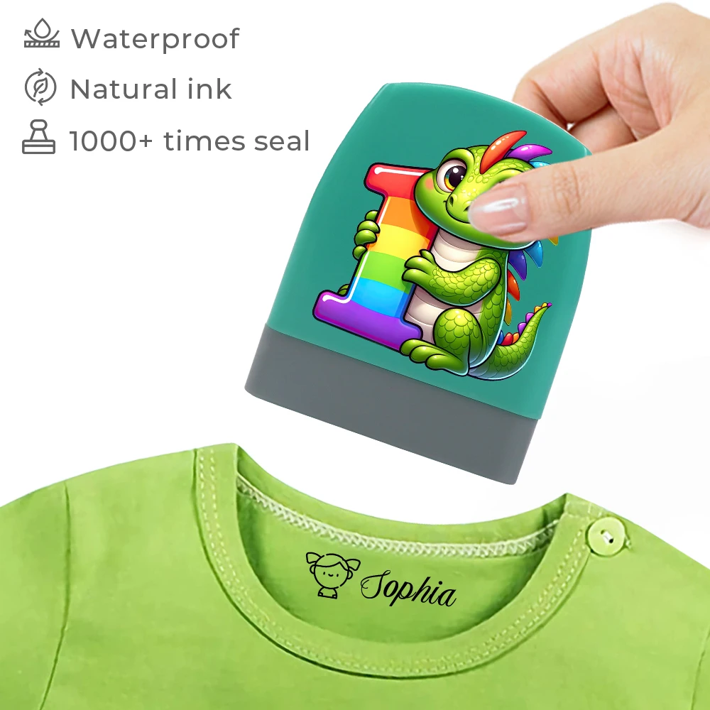 Cartoon 26 Letter Animal Personalized Name Stamps For Kids Clothes 유치원선물 Poner Nombre En Ropa Y Material Escolar