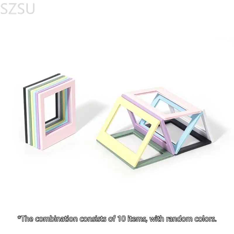 SZSU 10Pcs 5 인치 냉장고 컬러 사진 프레임 필름 종이 액세서리에 대 한 자기 앨범