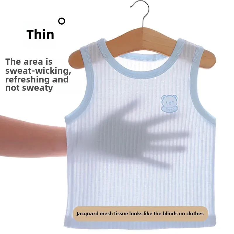 Newborn Baby Boys Underwear Tank Top Women's Children's Pure Cotton Summer Thin Style Summer Clothing For Kids