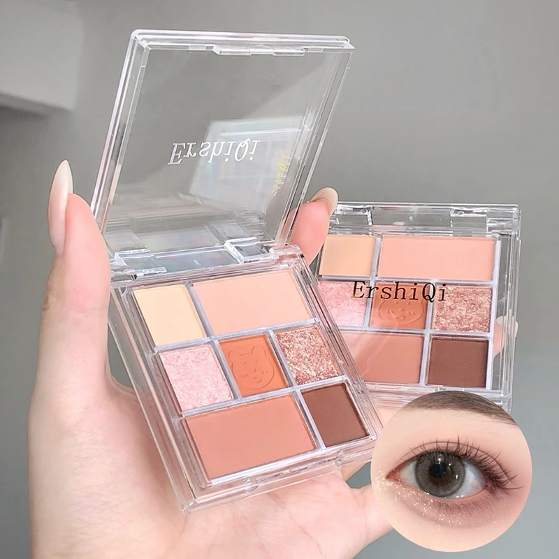 Eye Shadow Glitter Powder Earth Color Monochrome Eyeshadow Palette Pearl Non-smudging Makeup Accessories